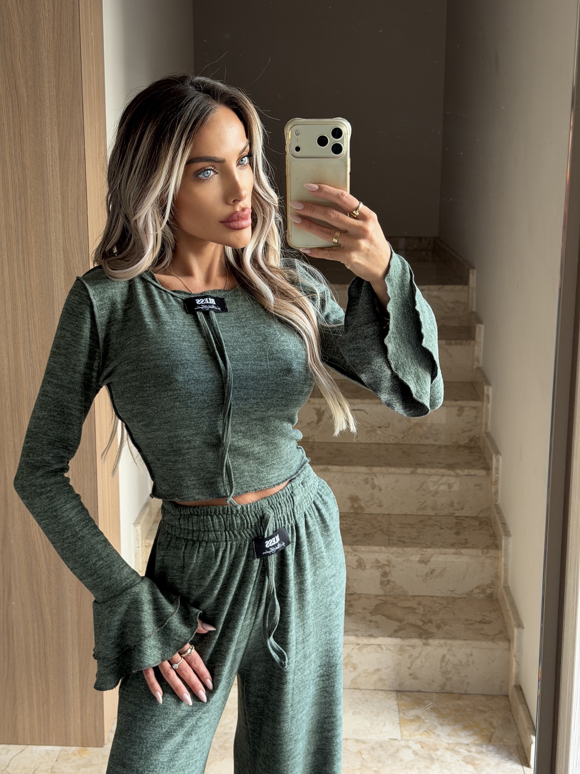 Olive green Lounge Set